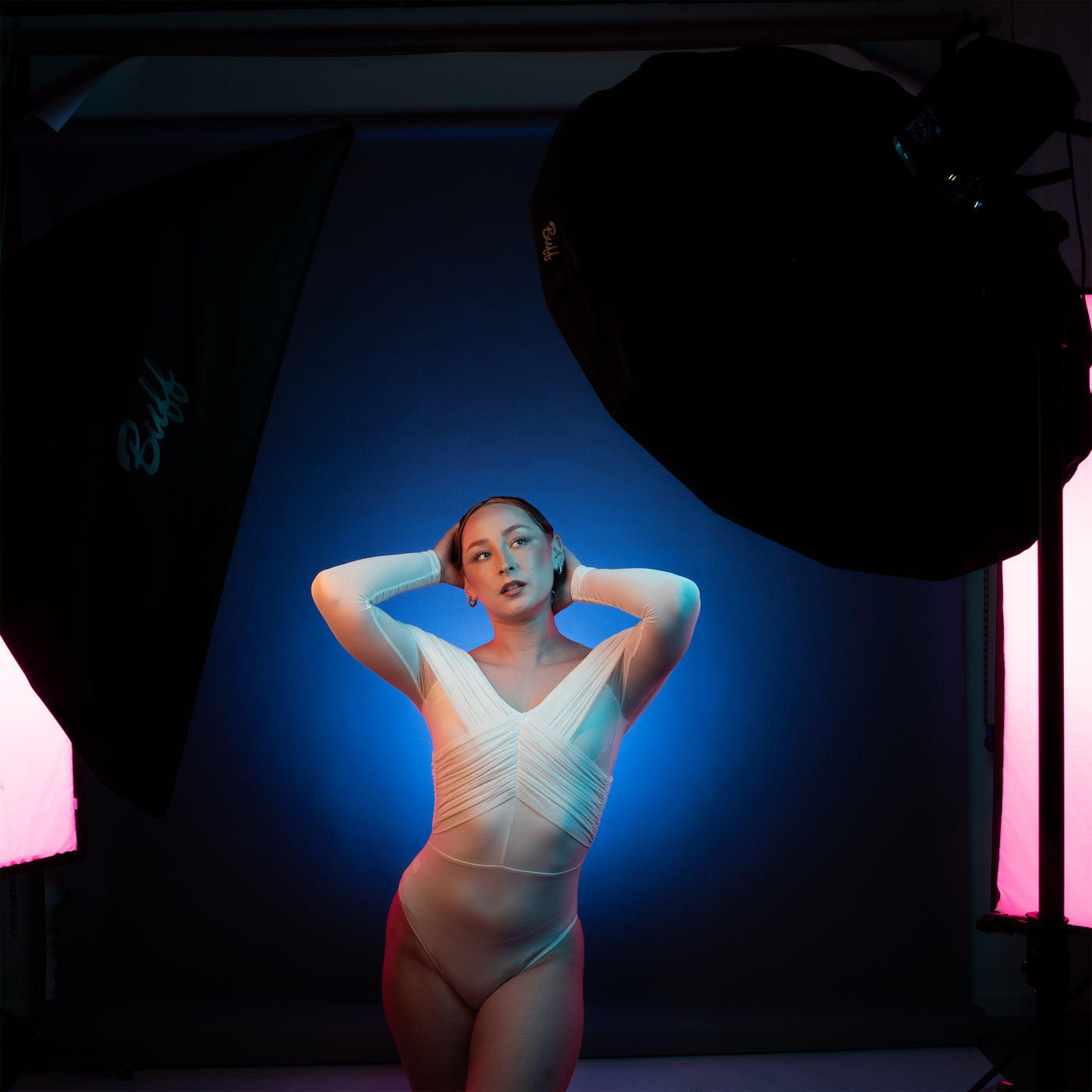 Portable fashion photography setup