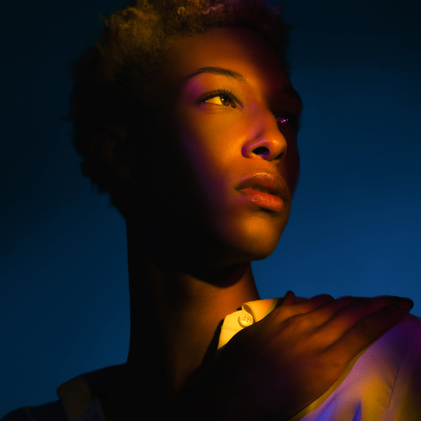 High contrast fashion portrait