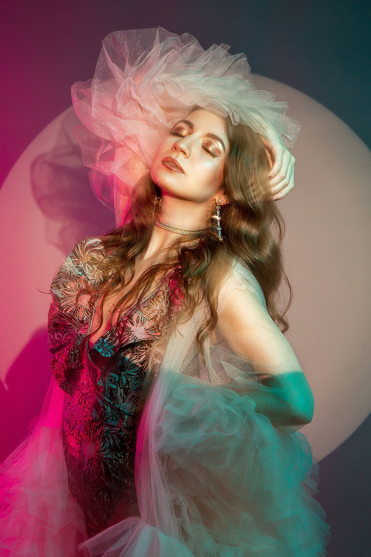 Indoor fashion portrait