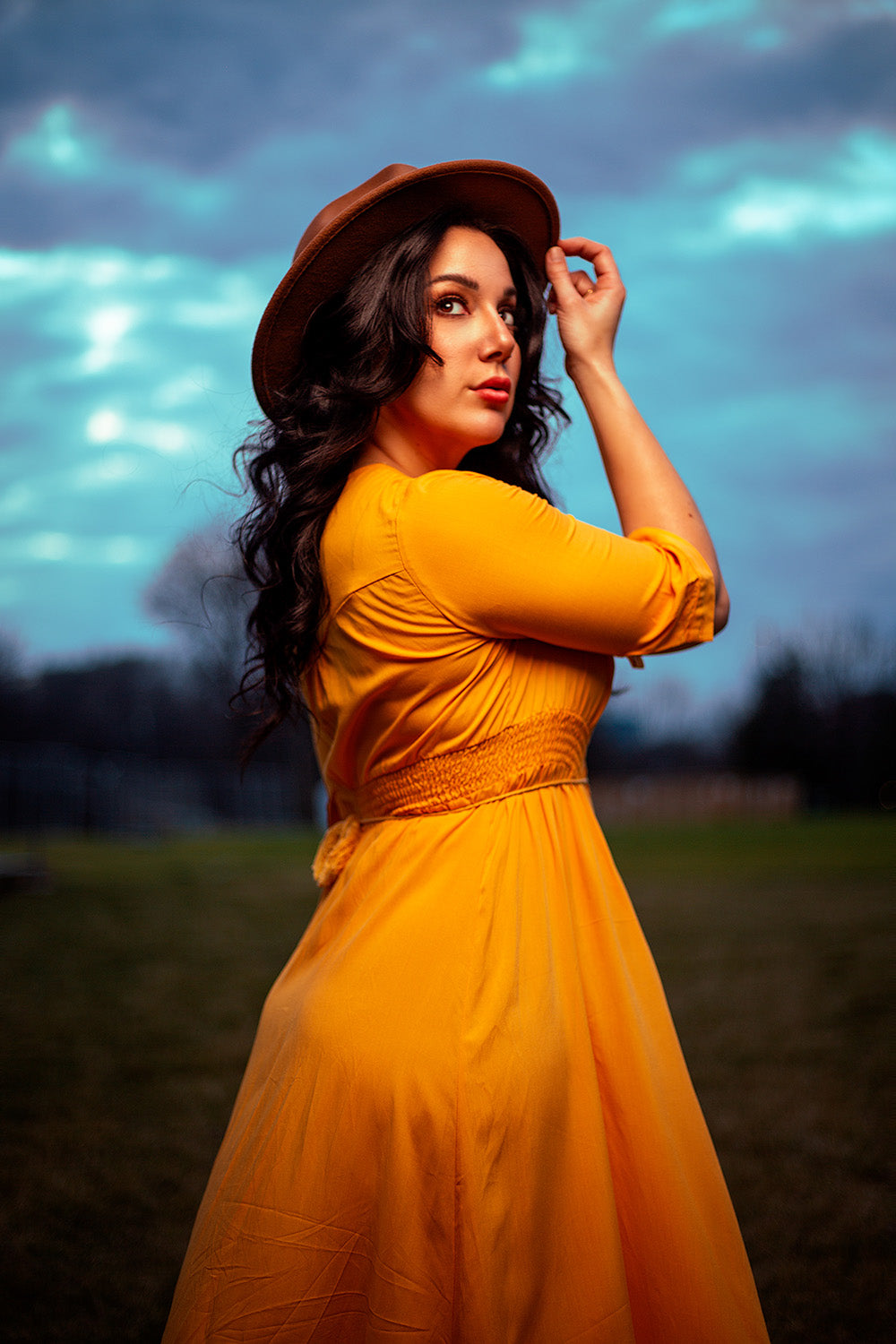 Outdoor fashion portrait